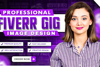 design clickable and eyecatching fiverr gig cover for you