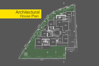 draw  2d floor plan, and all relevant detail