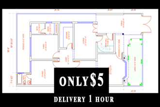 draw 2d 3d and model of house office and commercial building