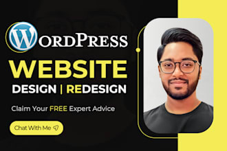do wordpress website design, redesign or ecommerce website using elementor pro