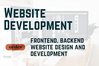 do frontend, backend website design and development