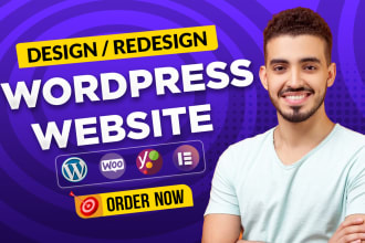 create wordpress website design, custom wordpress, business website development