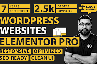 create high converting wordpress website with elementor pro
