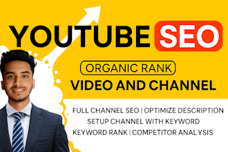 optimize your youtube channel and videos for top organic ranking
