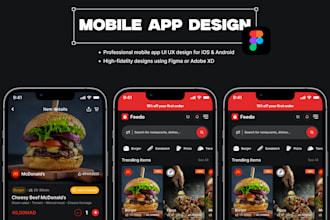 design a modern and user friendly mobile app UI UX in figma