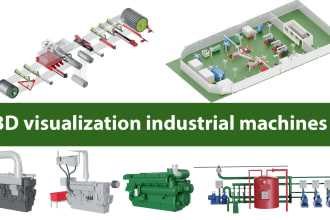 create 3d visualization and simulation industrial machines
