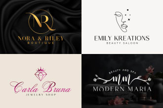 do modern minimalist fashion, beauty, boutique and skin care logo design