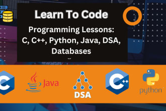 be your programming tutor c cpp java python and do your coding projects