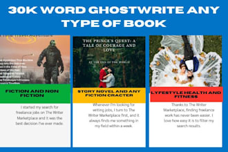 be your book writer, book and ebook ghostwriter, or ghost book writer