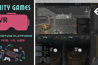 develop custom VR applications and games for oculus in unity