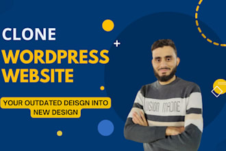 copy clone wordpress website clean and modern wordpress website