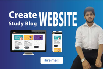 create wordpress study blog website