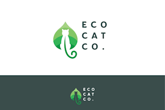 create a contemporary eco logo using open source resources