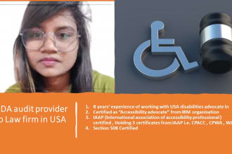 ada testing for law firm and for disability advocates