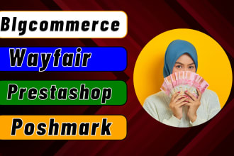 bulk import and export products on ebay, bigcommerce, prestashop, poshmark