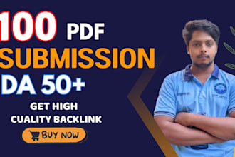 do pdf submission to 100 high da document sharing websites