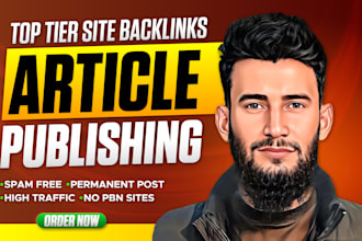 do premium guest post backlinks and publish articles on high authority websites
