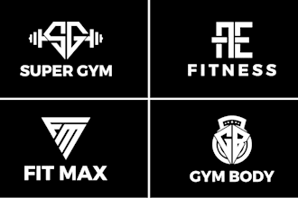 create a fitness gym logo that is premium