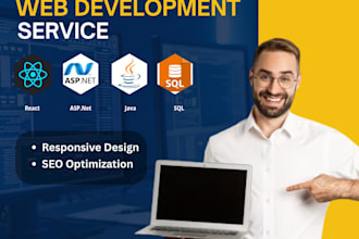 do fix full stack website development dot net core mvc reactjs nextjs sql java