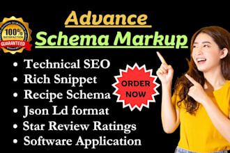 do advance schema markup,rich snippet,structured data and fix errors