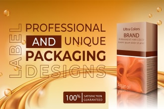 provide minimalist product packaging box and label design