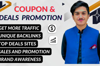 promote your affiliate coupon or discounts on top deal sites