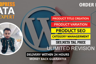 wordpress data entry and woocommerce product listing