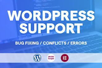 fix wordpress website bugs, issues, problems or errors