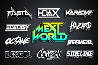 make pro quality dj, producer, band, rap, music, typography or any company logo