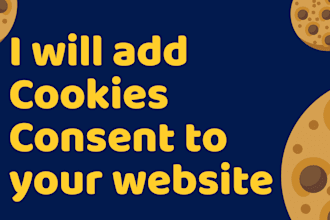 add cookie consent widget to your website