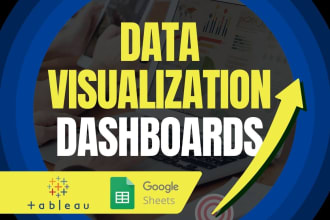 create data visualization dashboards in tableau or google sheets