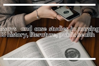 do essays  and case studies in nursing, US history, literature, public health