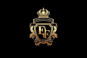 luxury cigar brand vintage feel logo design