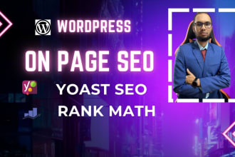 do wordpress on page SEO with rankmath or yoast plugin