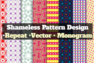 design seamless repeat pattern design, vector pattern and textile pattern design