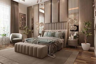 do 3d bedroom room ,dinning room and tv lounge with 2d