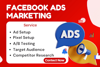 be your facebook ads manager for leads generation