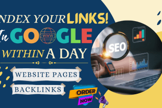 index your website and backlinks in google within a day