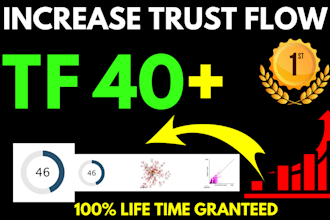 increase trust flow majestic tf 40 plus increase tf cf trust flow