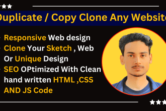 duplicates website or copy clone any type of website