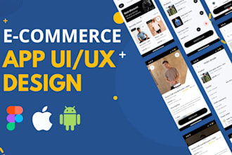 do ecommerce mobile app UI UX design in figma