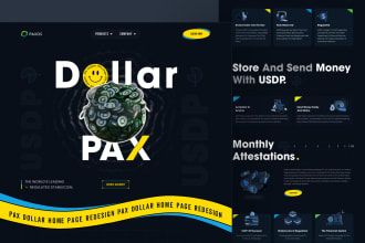 crypto and web3 UI UX landing page design