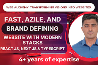 turn your brilliant spark into a blazing website reactjs, nextjs, and typescript