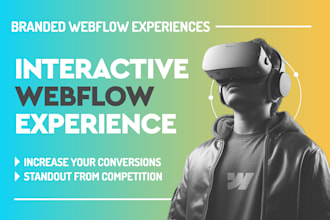 design and develop an interactive webflow landing page