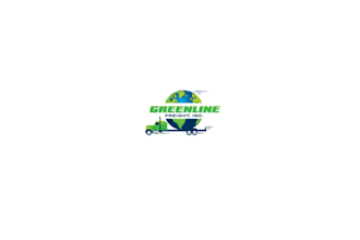 design elegant and flawless green line freight logo