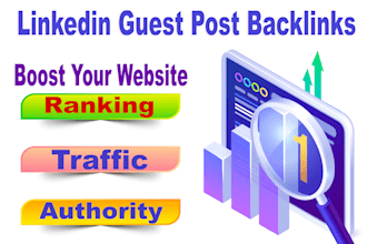 write and publish articles on linkedin with backlinks