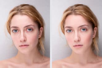 professional beauty retouching in photoshop