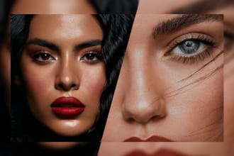 do high end retouch, beauty retouch, photoshop editing