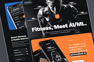 design a modern gym, fitness, sports, and workout website with SEO