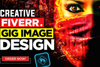 design professional fiverr thumbnail and gig image with ai concepts